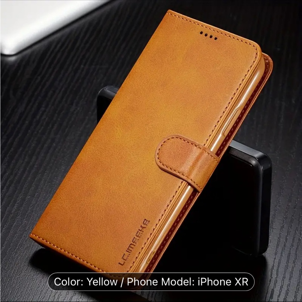 Leather Wallet Phone Case for iPhone XR